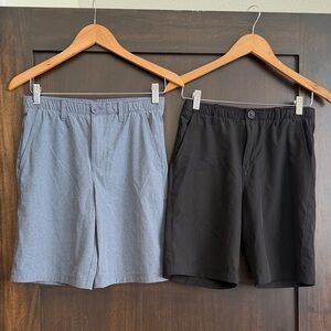 Boys Black and Gray Golf Shorts XL (14)